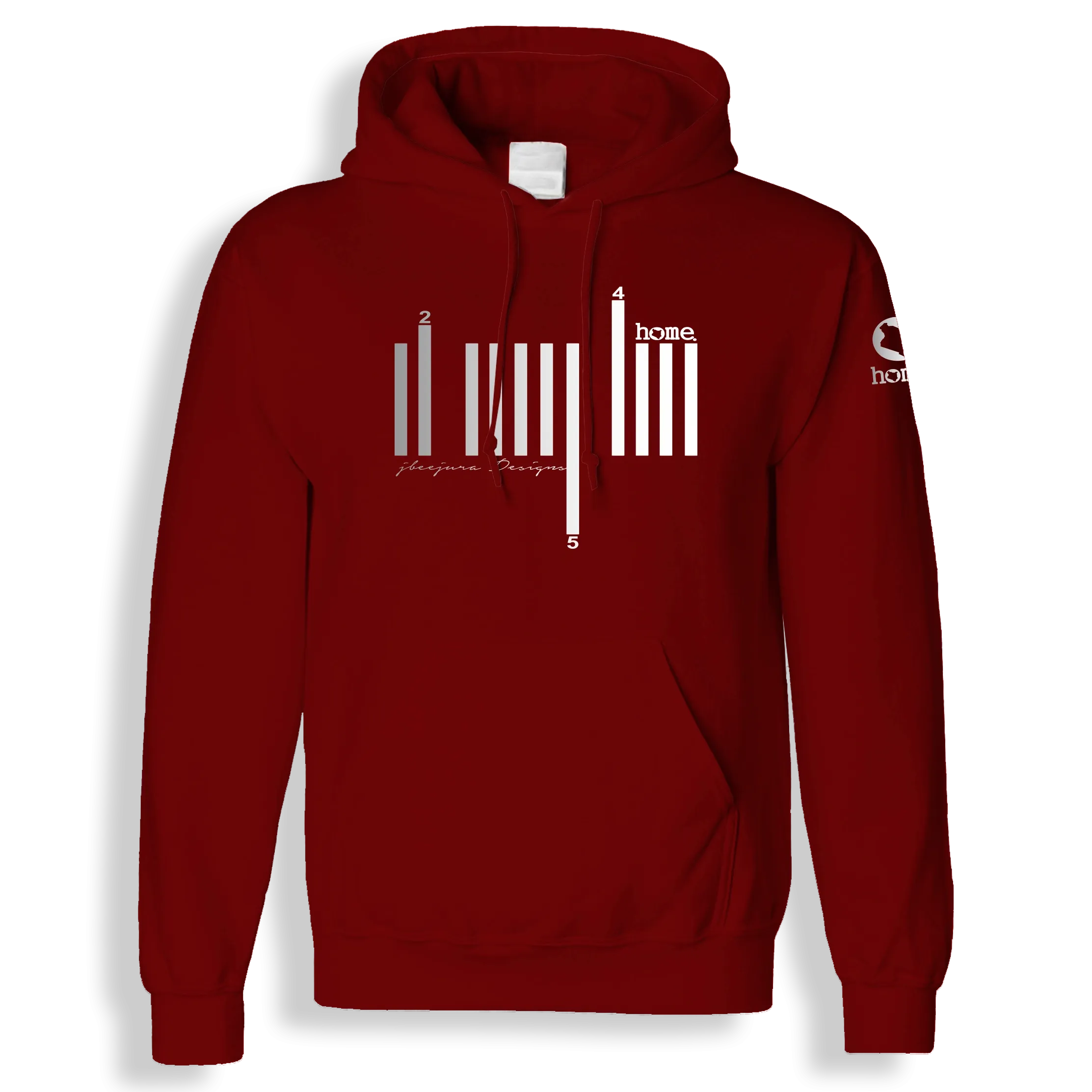 Hoodie - Maroon Red (Mid-Heavy Fabric)