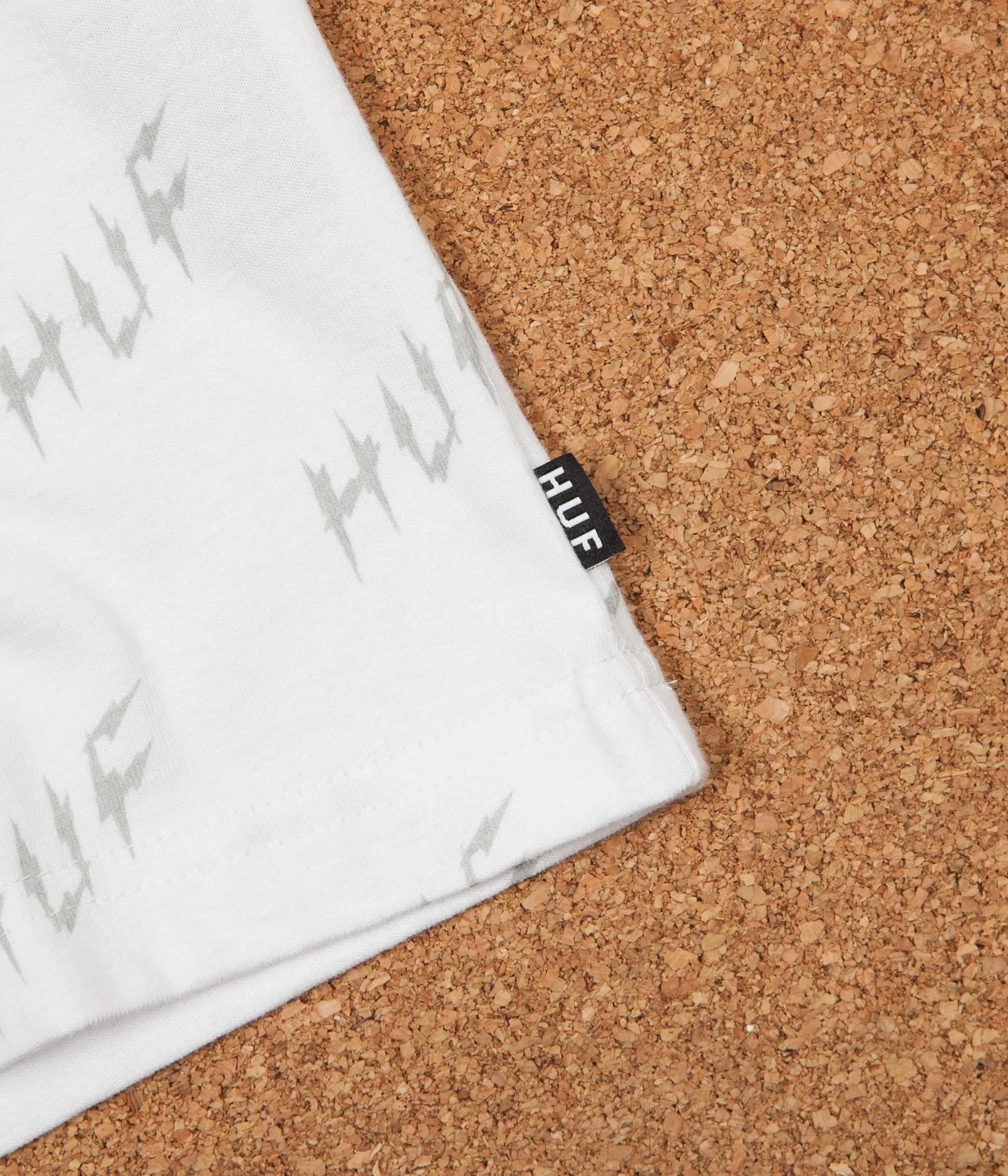 HUF Bolt All-Over Long Sleeve T-Shirt - White