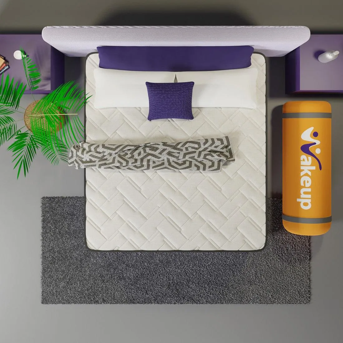 Orthopedic 8 inch Hybrid Memory Foam Pocket Spring Mattress