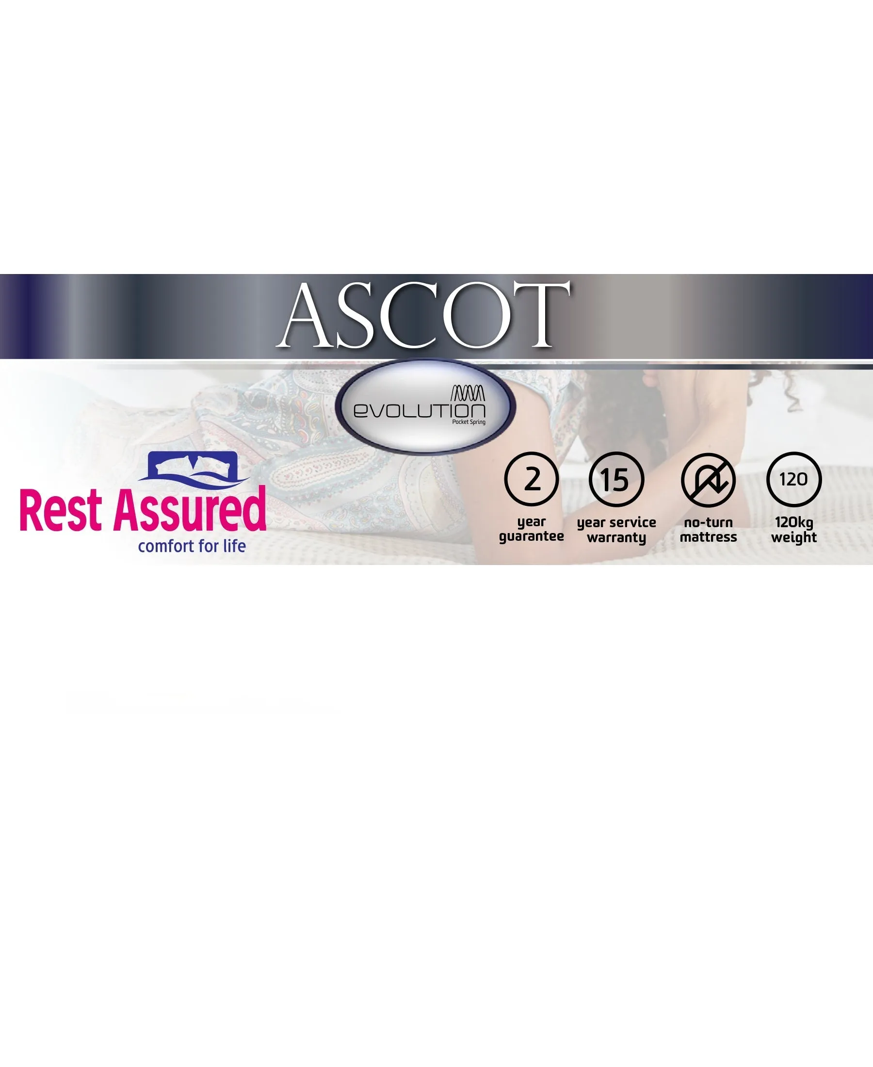 Rest Assured Ascot Bed Single