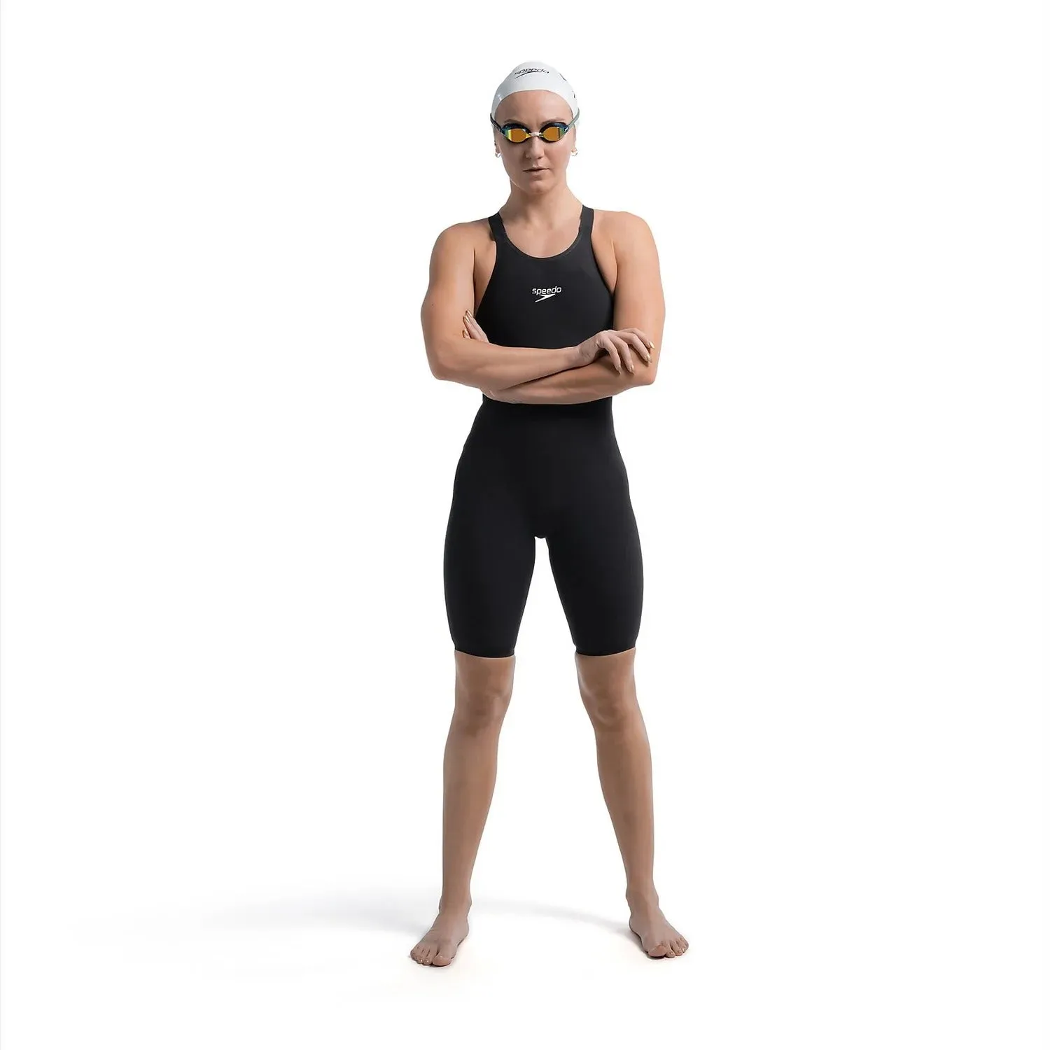 Speedo Women's Fastskin LZR Pure Valor 2.0 Open Back Swim Kneeskin