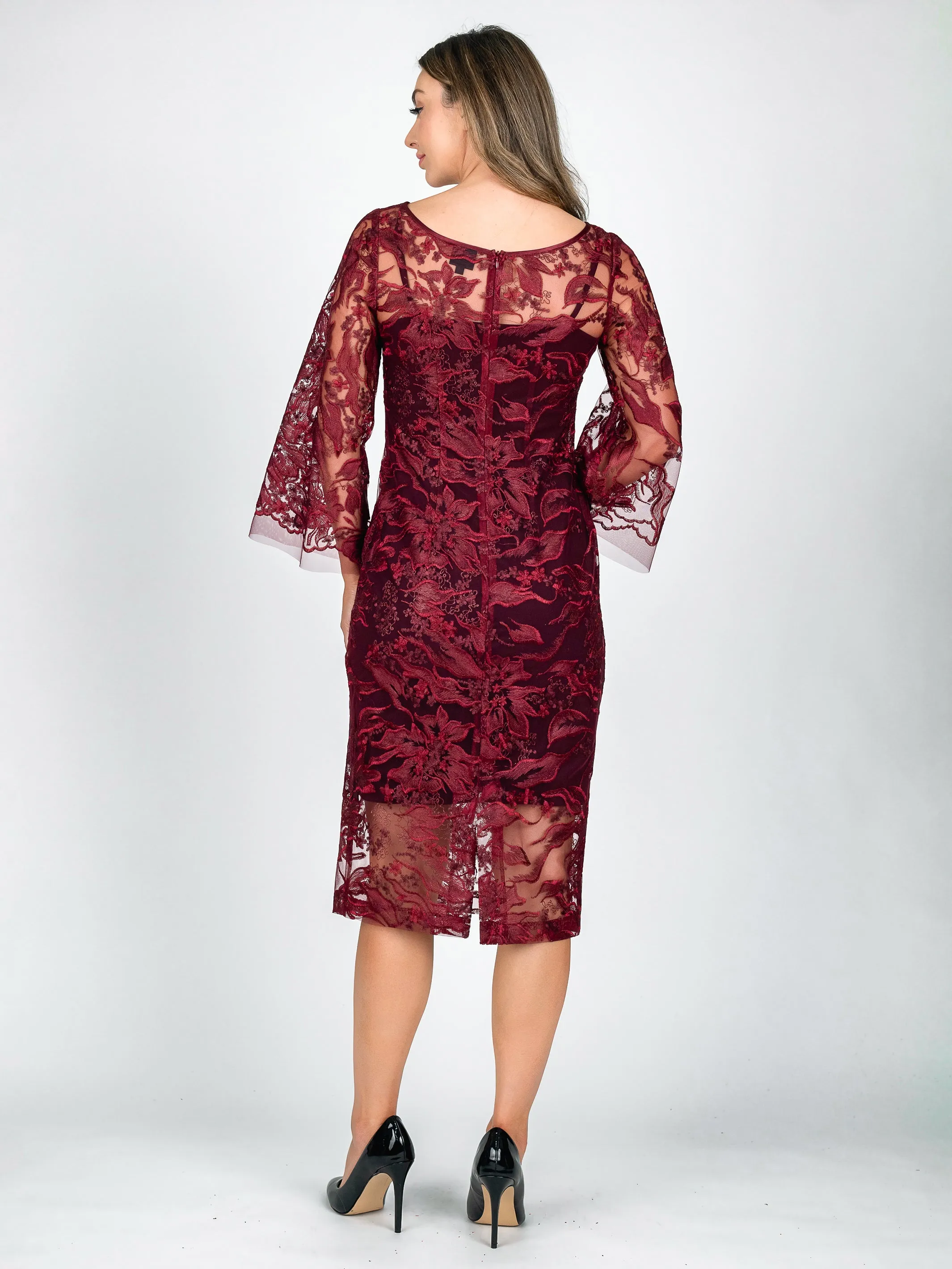 VENEZIA Bell Sleeve Cocktail Dress